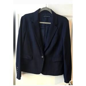 ZARA Woman Dark Navy Blue Blazer Size XL